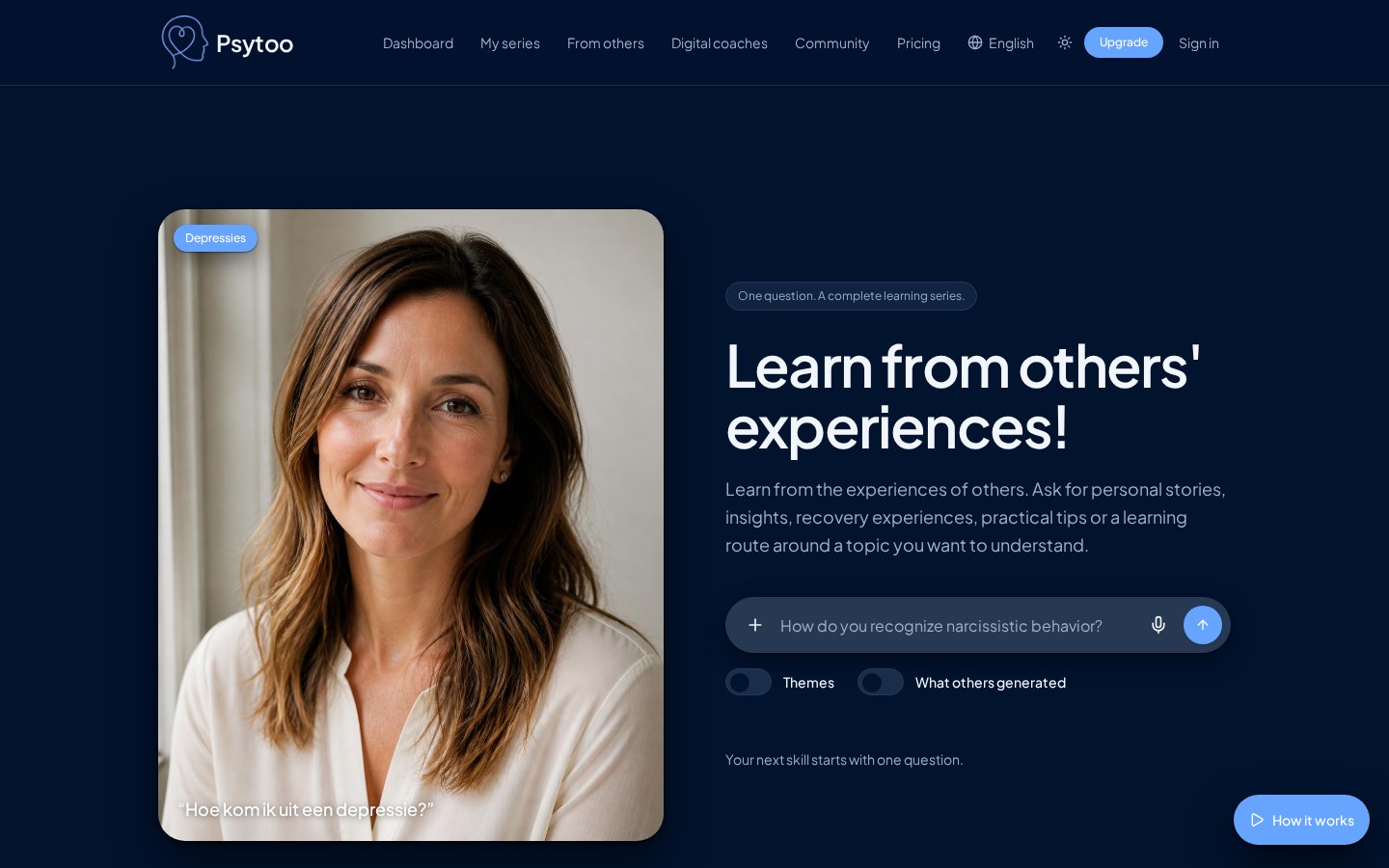 Interface van Psytoo